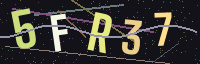 Sicherheitsbild mit Buchstaben und Zahlen